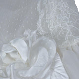 Isabel Abito Cerimonia Tinta Unita con Tulle per Bambina IS23C246S BIANCO ISABEL 