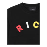 John Richmond Shirt Girocollo Tinta Unita con Stampa per Neonato RIA240066TS NERO JOHN RICHMOND 