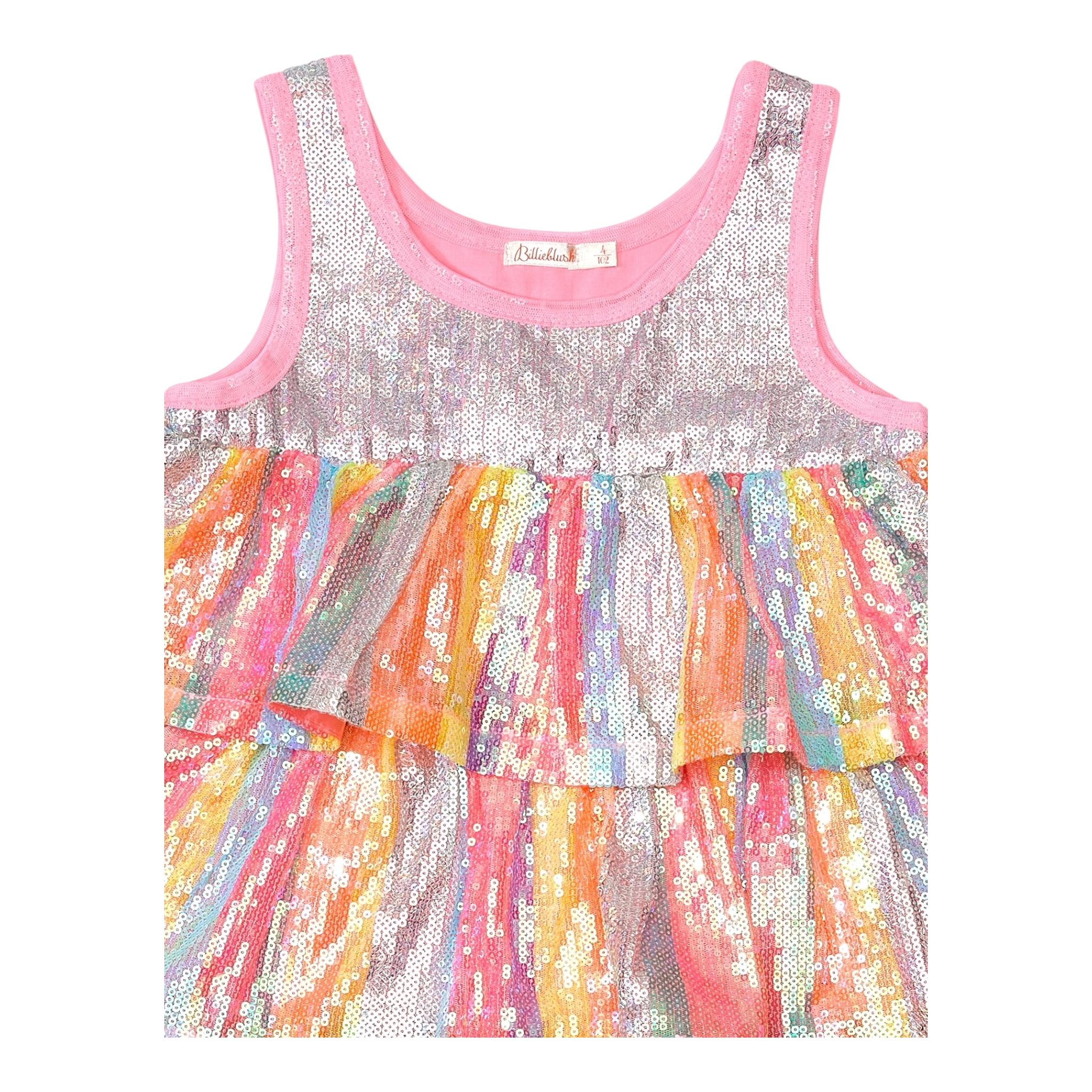 Billieblush Abito Multicolor con Paillettes Giromanica per Bambina U20968XX MULTICOLOR BillIEBLUSH 