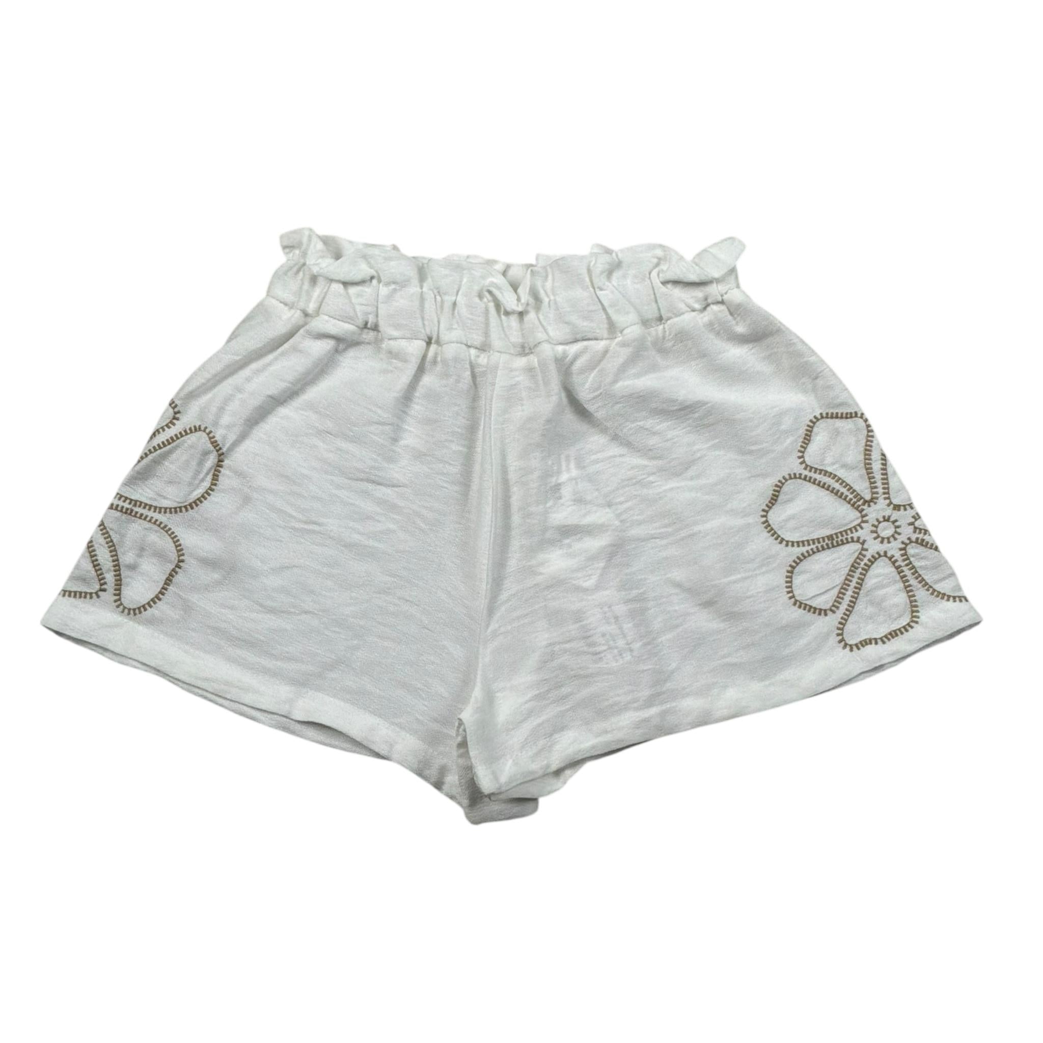 M+E' Short Tinta Unita con Elastic In Vita per Bambina UE1698 BIANCO M+E' 