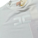 Elisabetta Franchi T-Shirt Girocollo Tinta Unita con Stampa per Neonata EGTS091N BIANCO ELISABETTA FRANCHI 