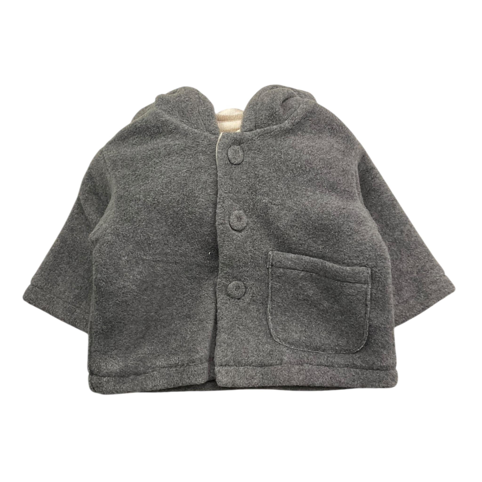 ZHOE & TOBIAH giacca tinta unita con bottoni e cappuccio Grigio per Neonato WWT2 GRIGIO ZHOE & TOBIAH 