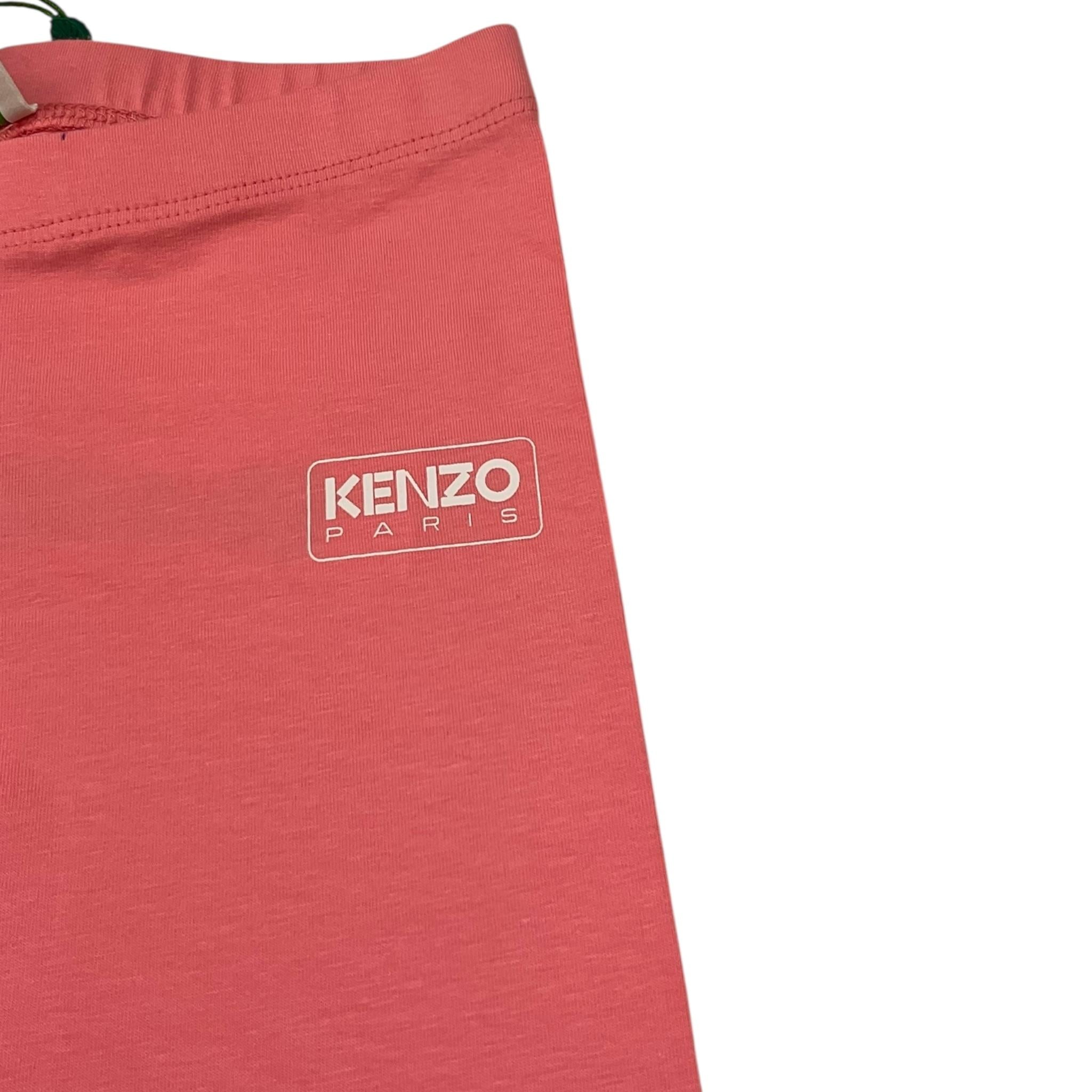 Kenzo Leggins Tinta Unita con Stampa per Bambina K60656 ROSA KENZO 