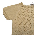 Wedoble Pagliaccetto Mezza Manica Tinta Unita con Trafori per Neonato V2507305A GIALLO WEDOBLE 