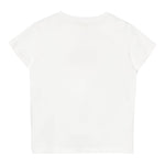 Liu Jo T-Shirt Girocollo Tinta Unita con Brillantini per Bambina GA5019X BIANCO LIU JO 