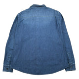 Siviglia Camicia Manica Lunga Tinta Unita In Denim per Bambino SVJSH17201 BLU SIVIGLIA 