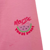 Mousse Leggins Tinta Unita con Stampa per Neonata SKL377PN ROSA MOUSSE 