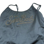 Saint Barth Costume Intero Tinta Unita con Brillantini per Bambina CECILLEJR GRIGIO SAINT BARTH 