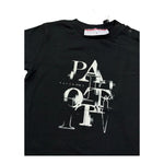 Cesare Paciotti T-Shirt Girocollo Tinta Unita con Stampa per Neonato TSP5167BXX NERO CESARE PACIOTTI 