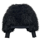 PATRIZIA PEPE pelliccia tinta unita con zip Nero per Bambina 7O0032 NERO PATRIZIA PEPE 