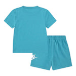 Nike Completo 2 Pezzi T-Shirt-Bermuda Tinta Unita per Neonato 59L596 TIFFANY NIKE 