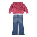 LEVI'S completo 3pz jeans-t-shirt-cardigan Rosa per Neonata 1EK978 ROSA LEVI'S 