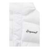 DSQUARED2 giubbino tinta unita con cappuccio Bianco per Bambina DQ1734 BIANCO DSQUARED2 