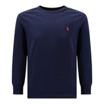 RALPH LAUREN shirt girocollo tinta unita con polsini Blu per Bambino 322843804002 BLU RALPH LAUREN 