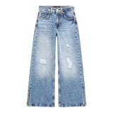 GUESS jeans tinta unita modello palazzo Azzurro per Bambina J4YA17D45E0 AZZURRO GUESS 