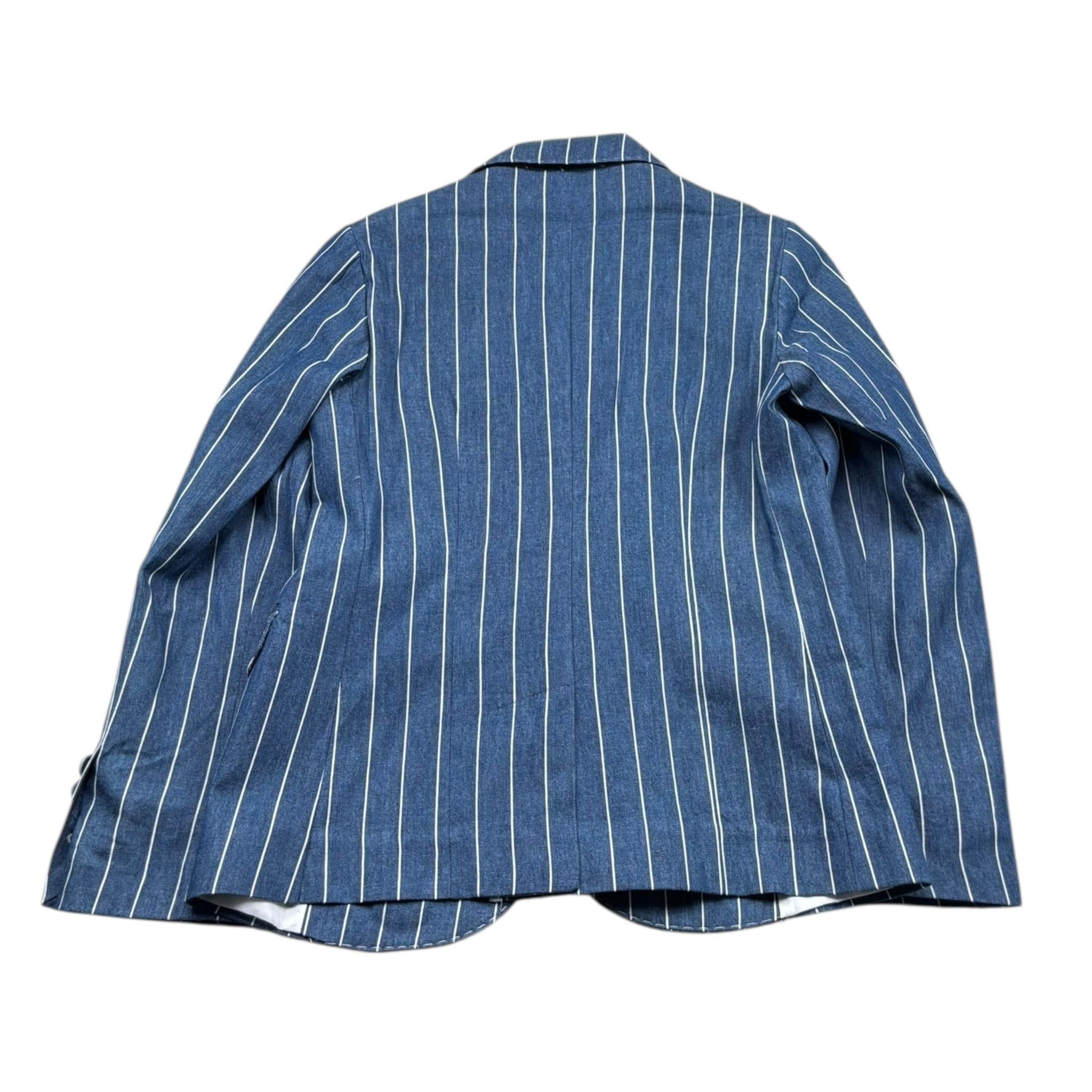 Manuel & Frank Giacca Tinta Unita con Fantasia A Righe per Bambino MF6263R BLU MANUEL & FRANK 