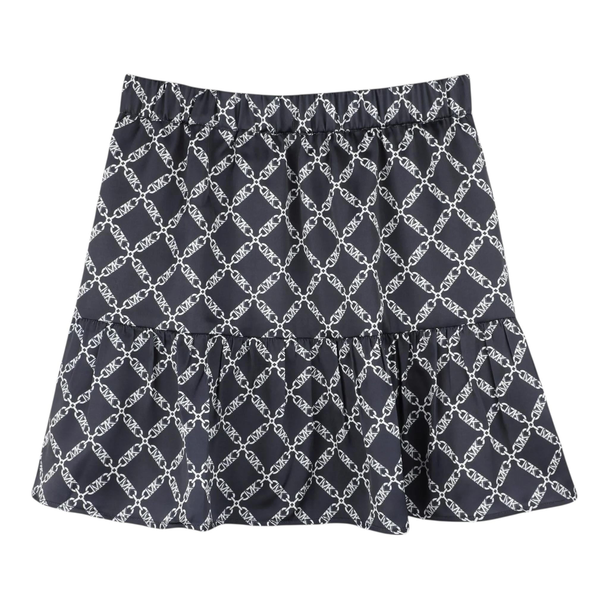 Michael Kors Gonna Tinta Unita con Stampe Logo per Bambina R30339 BLU MICHAEL KORS 