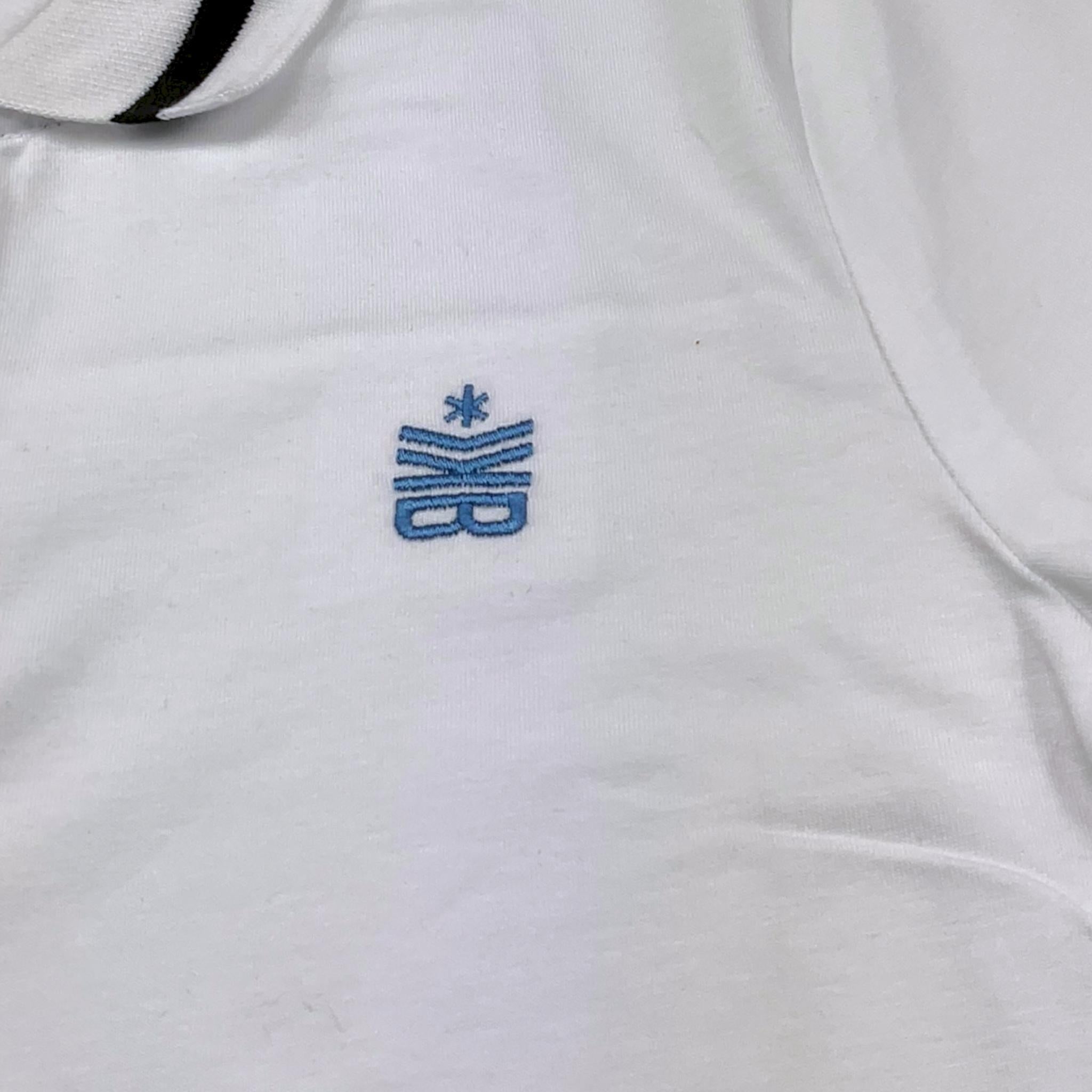 Bikkembergs Polo Mezza Manica Tinta Unita con Logo per Bambino BK2234 BIANCO BiKKEMBERGS 