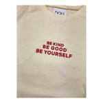 DOU DOU t-shirt girocollo tinta unita cn stampa in contrasto Panna per Bambino DV8P41 PANNA DOU DOU 