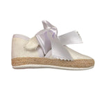 Indice Sandalo tinta unita con Fiocchi Bianco per Neonata 316 BIANCO INDICE 