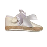 Indice Sandalo tinta unita con Fiocchi Bianco per Neonata 316 BIANCO INDICE 