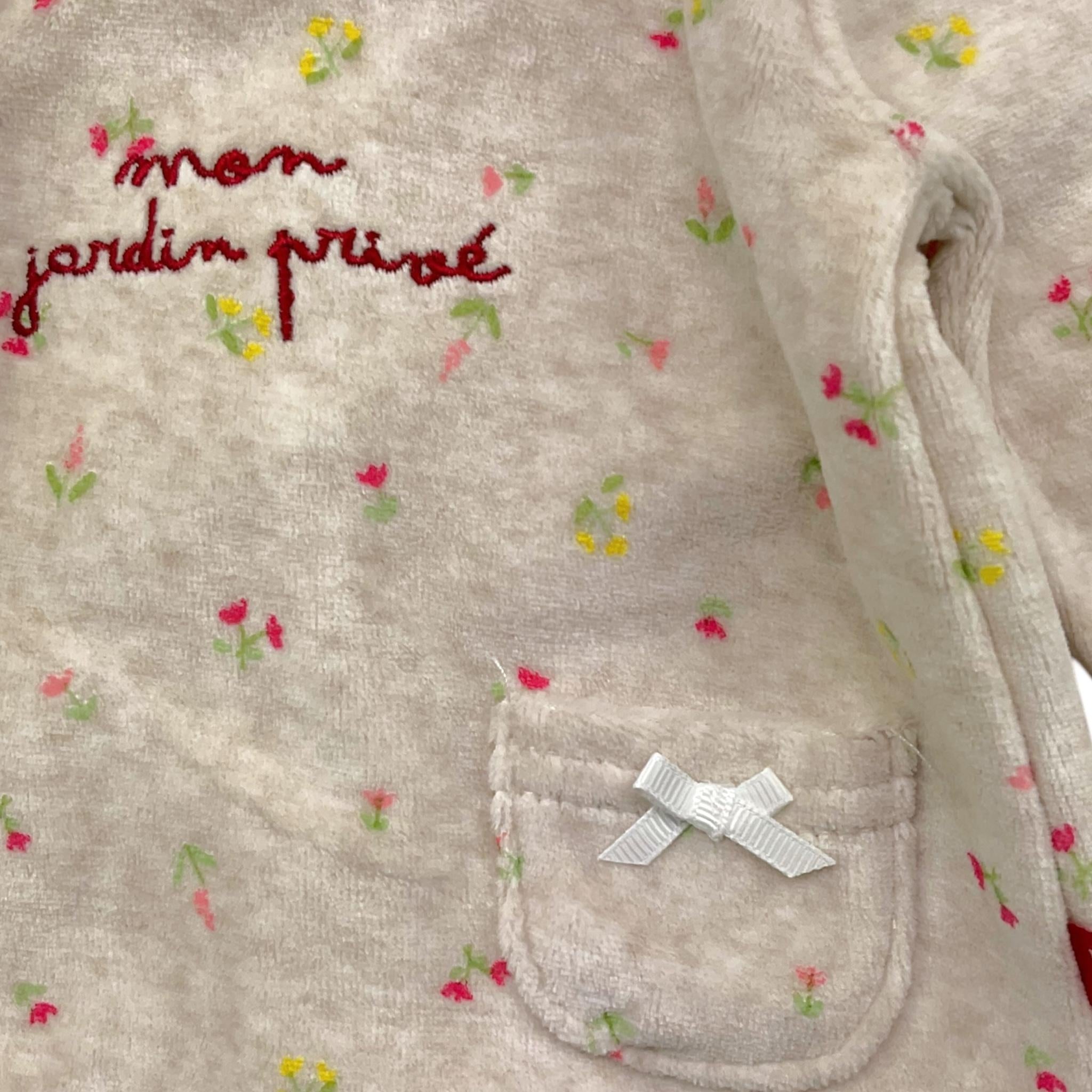 YATSI BABY maglia tinta unita girocollo con stampa Beige per Neonata 24200231 BEIGE YATSI BABY 