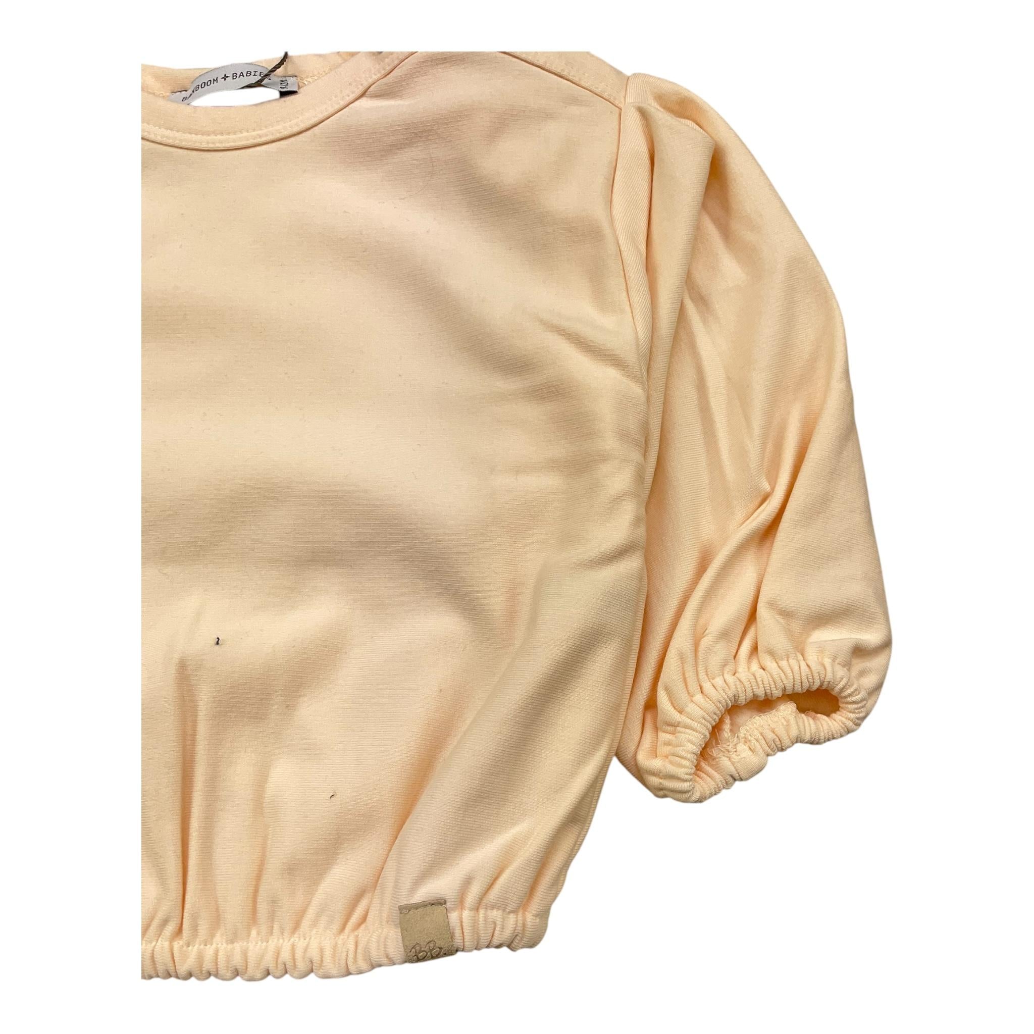 BAMBOOM+BABIES felpa chiusa tinta unita manica a sbuffo Rosa per Neonata 690 ROSA BAMBOOM+BABIES 