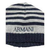 ARMANI BABY cappello fatasia a righe bicolore Blu/grigio per Neonato LX401 BLU/GRIGIO ARMANI BABY 