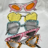 Miss Grant T-Shirt Girocollo Tinta Unita con Stampa per Bambina MG1358 BIANCO MISS GRANT 