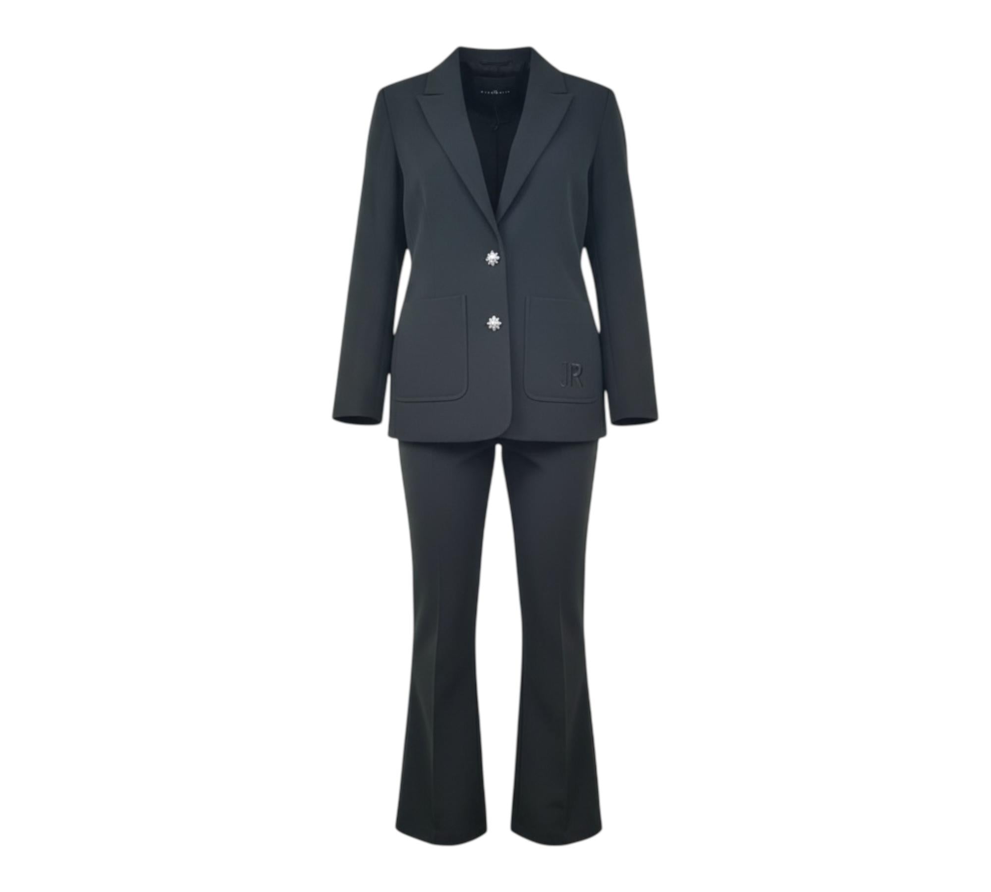 John Richmond Completo 2 Pezzi Giacca-Pantalone Tinta Unita per Bambina RGP26179JP NERO JOHN RICHMOND 