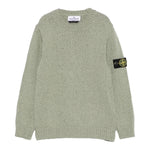 Stone Island Maglia Girocollo Tinta Unita con Logo per Bambino K1S165100019 VERDE STONE ISLAND 