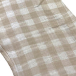 Petit Indi Tuta Intera Bicolore con Fantasia A Quadri per Bambina SS25B2115 BIANCO/BEIGE PETIT INDI 