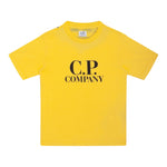 C.P. Company T-Shirt Girocollo tinta unita con Stampa Giallo per Bambino CUM006 GIALLO C.P. COMPANY 