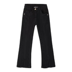 SARABANDA jeans tinta unita con girovita regolabile Nero per Bambina 0A735 NERO SARABANDA 