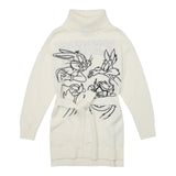 ICEBERG abito in maglia tinta unita collo alto Panna per Bambina VSICE5350J PANNA ICEBERG 