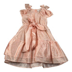 Miss Grant Abito Tinta Unita con Stampa per Bambina MG1226 PESCA MISS GRANT 