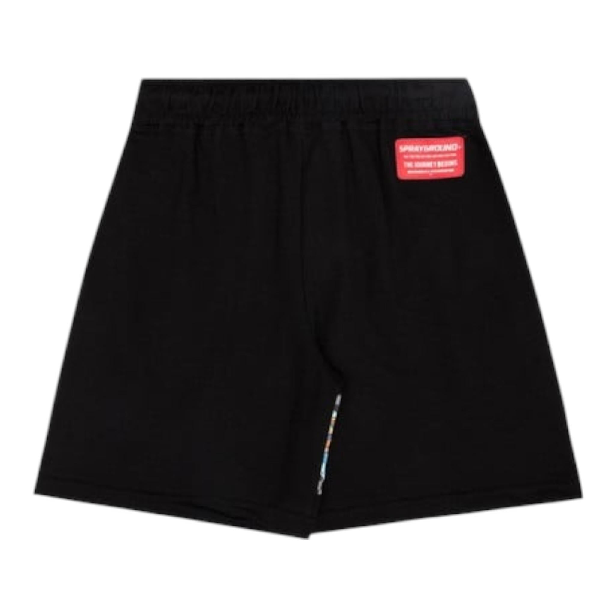 Sprayground Bermuda In Tuta Tinta Unita con Stampa per Bambino SPY672BLK NERO SPRAYGROUND 