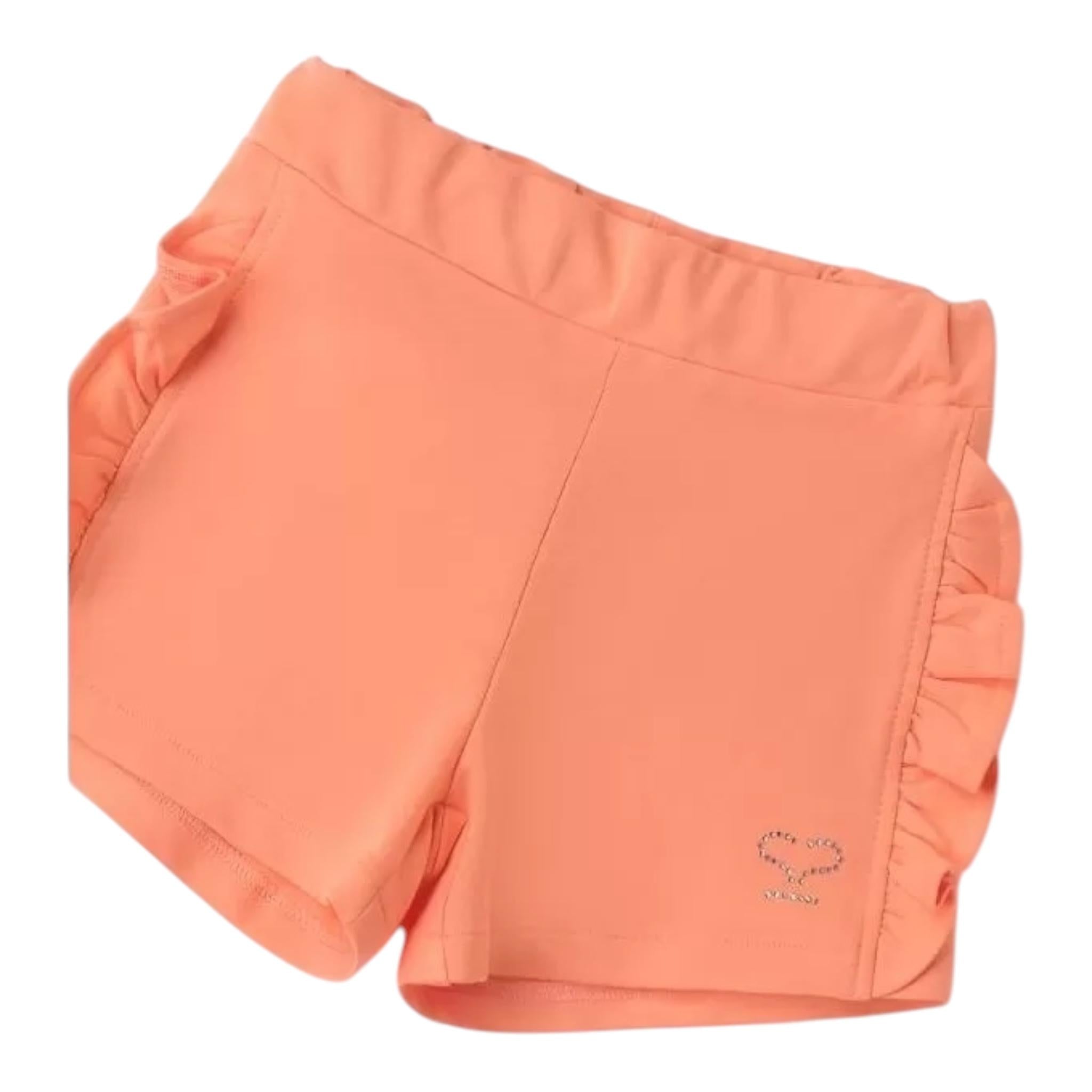 Sarabanda Short Tinta Unita con Elastico In Vita per Bambina 0B330X PESCA SARABANDA 