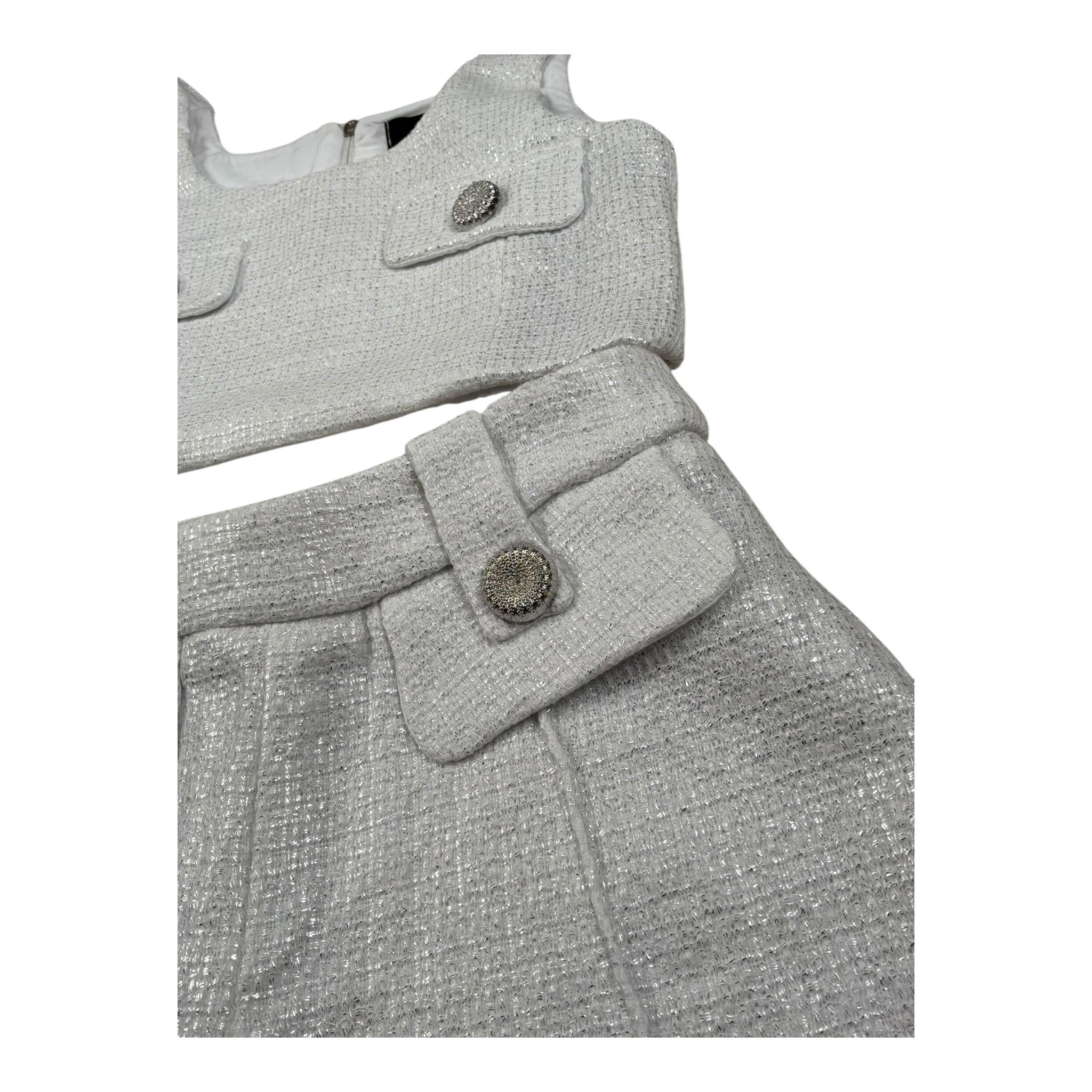 Fun & Fun Completo 2 Pezzi Top-Short per Bambina FNCBTP01031X GRIGIO FUN & FUN 