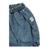 Teddy E Minou Culotte In Denim Tinta Unita per Neonata E25PT001J0003 BLU TEDDY E MINOU 