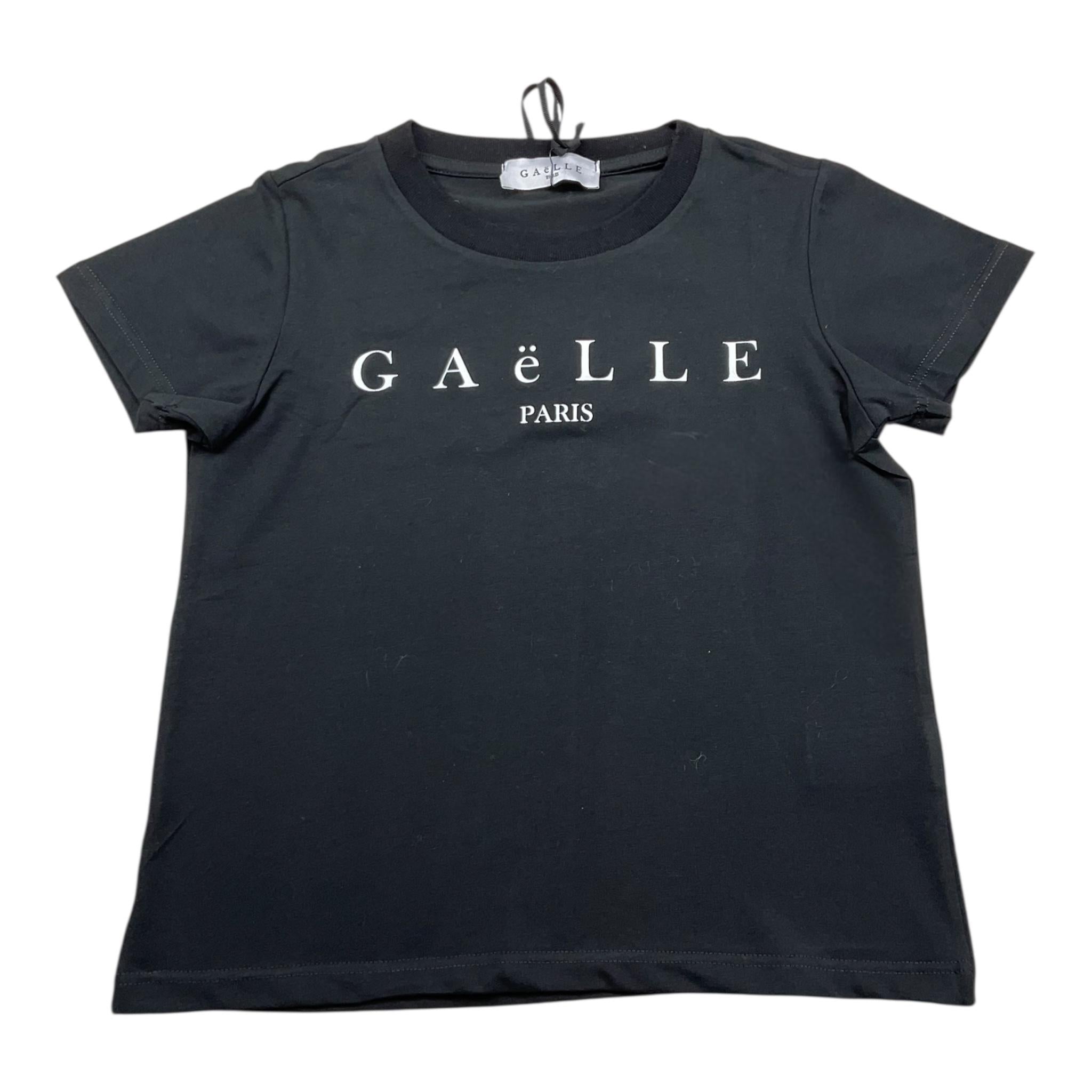 GAELLE t-shirt girocollo tinta unita con stampa Nero per Bambina 2746M00088 NERO GAELLE 