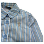 Trussardi Camicia Manica Lunga Tinta Unita per Neonato TIP26107CA AZZURRO TRUSSARDI 