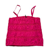 Fun & Fun Top Bretelline Tinta Unita Fuxia Per Bambina