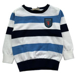 Trussardi Maglia Girocollo Fantasia A Righe per Neonato TIP26029MA BIANCO TRUSSARDI 