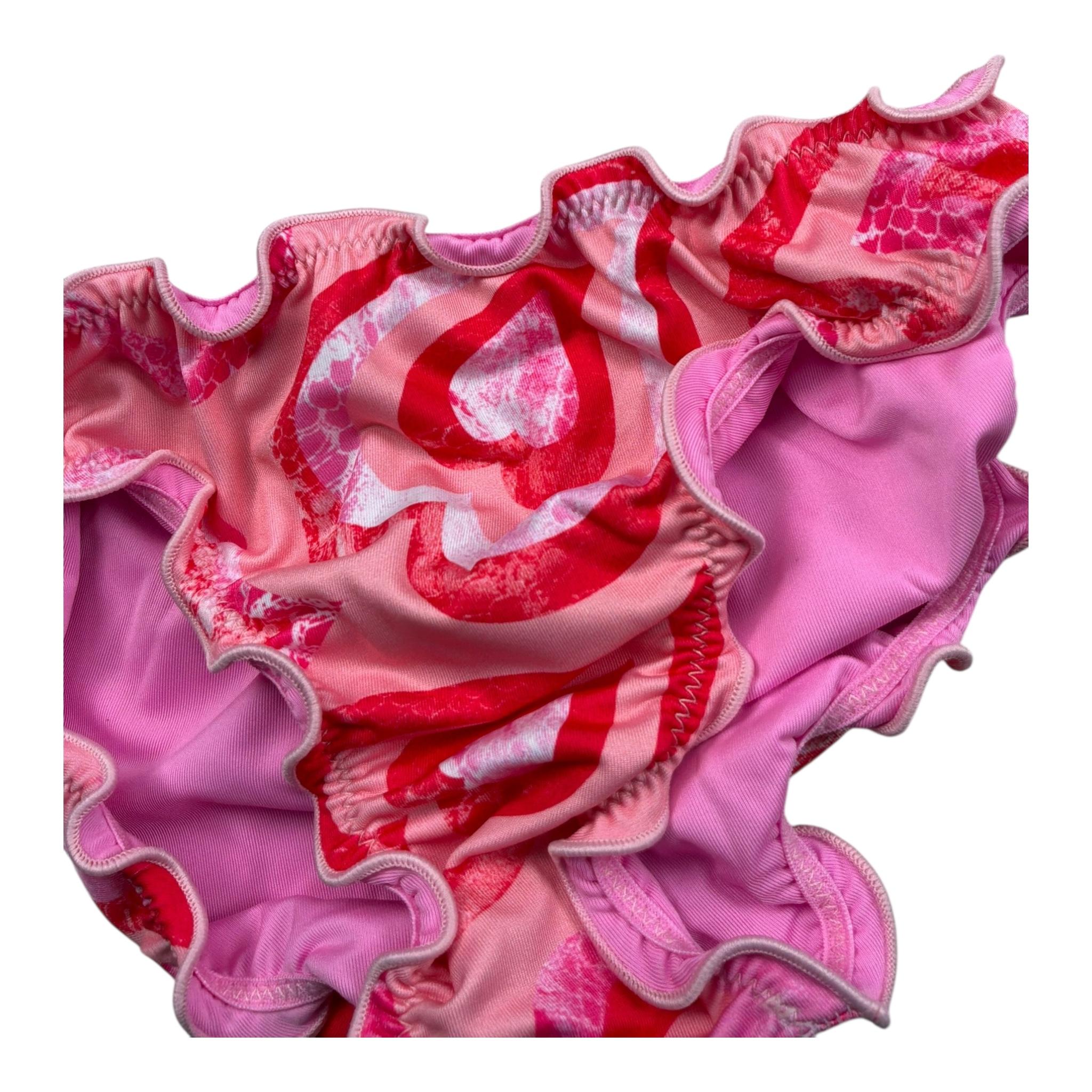 F**K Costume Modello Slip Tinta Ujnita con Fantasia  per Neonata FJ240001X14 ROSA F**K 