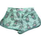 Saint Barth Short Tinta Unita con Stampe per Bambina COCO VERDE SAINT BARTH 