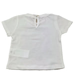 U+È T-Shirt Girocollo Tinta Unita con Stampa per Neonata UE1862 BIANCO U+è 