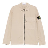 Stone Island Camicia Manica Lunga Tinta Unita con Zip per Bambino K1S161200001 BEIGE STONE ISLAND 