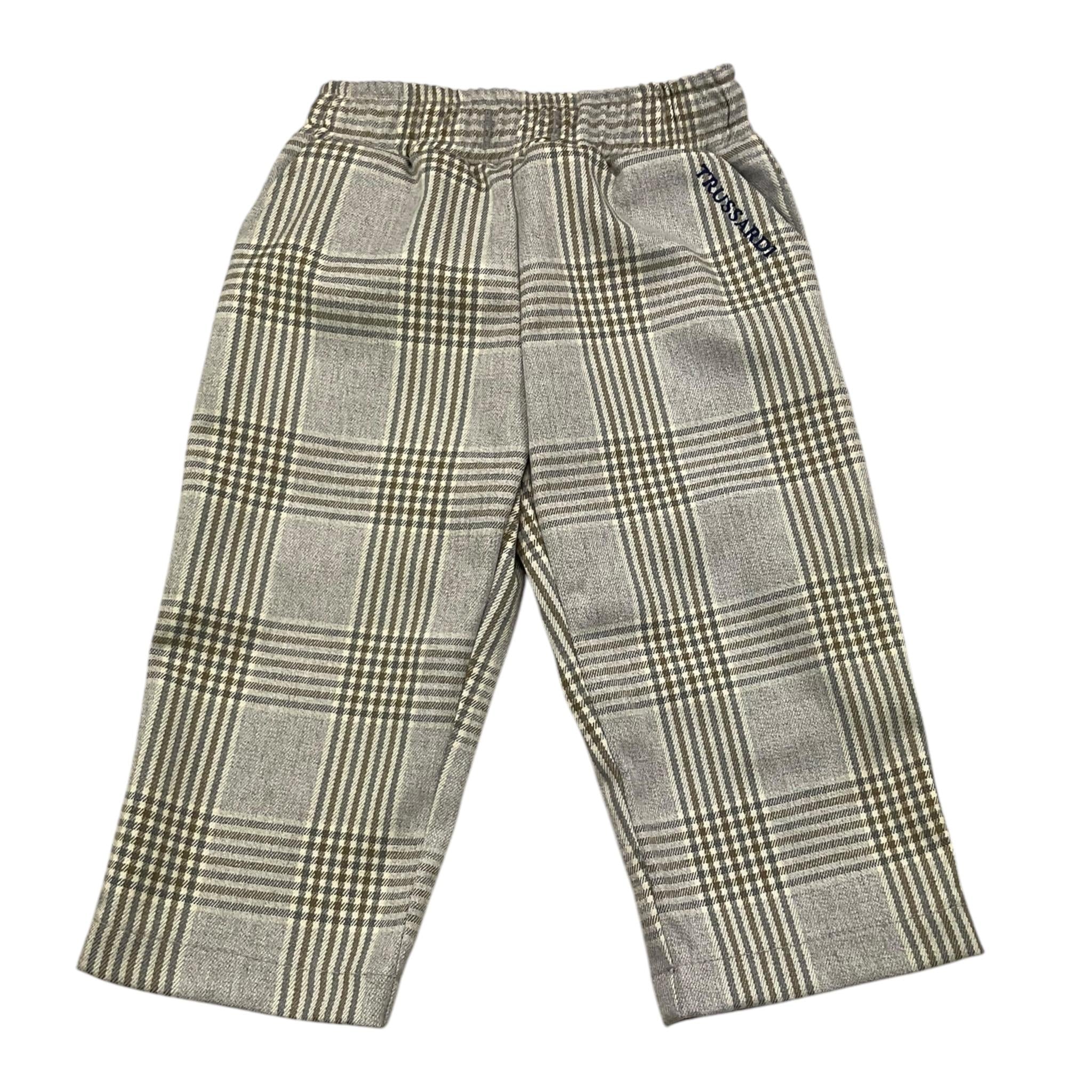 TRUSSARDI pantalone con elastico in vita stampa fantasia Grigio per Neonato TIA25179PA GRIGIO TRUSSARDI 