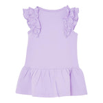 Liu Jo Abito Tinta Unita Giromanica con Brillantini per Bambina KA5091X LILLA LIU JO 